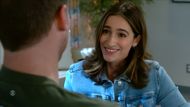 “I always propose to a man right after thinking about ditching him for another,” came between the lines of Ashley's proposal on Beyond the Gates | Image: CBS
